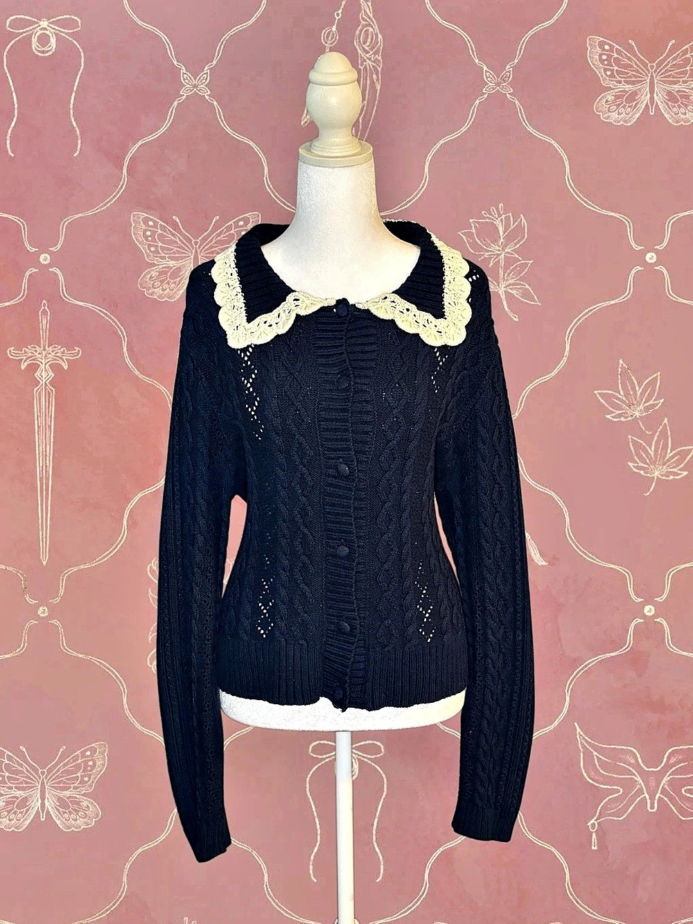 Cable Knit Sweatshirt